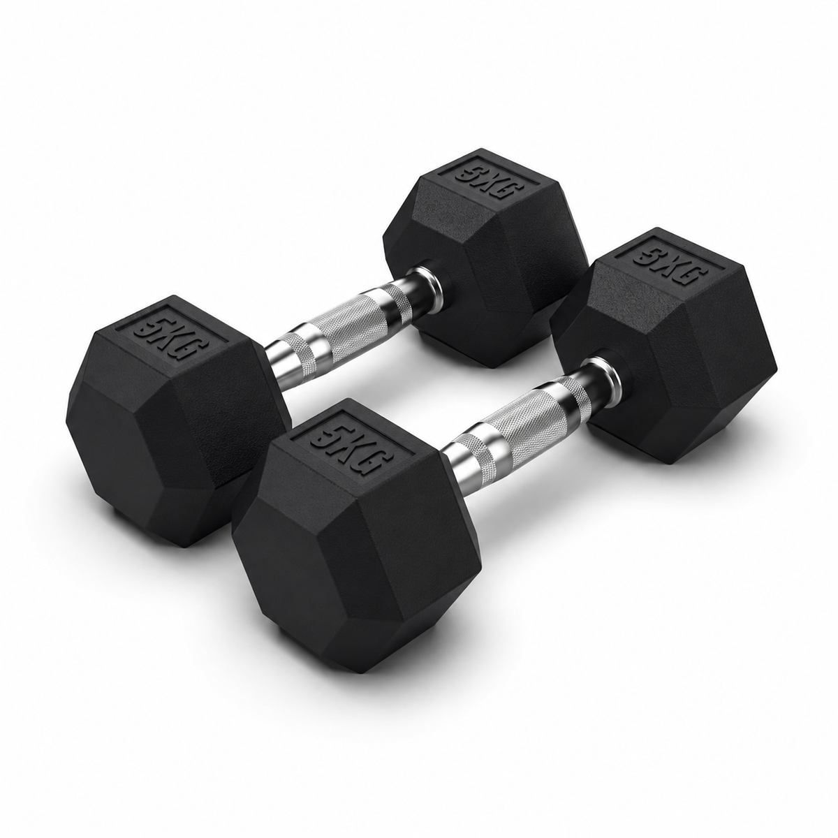 Premium Rubber Hex Dumbbells (2.5kg - 32.5kg)