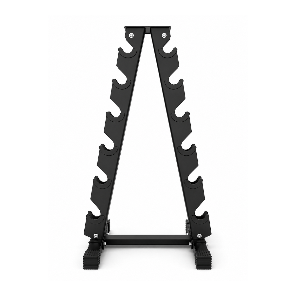 105kg Rubber Hex Dumbbell Set with Heavy Duty Rack
